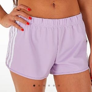 Purple Adidas shorts